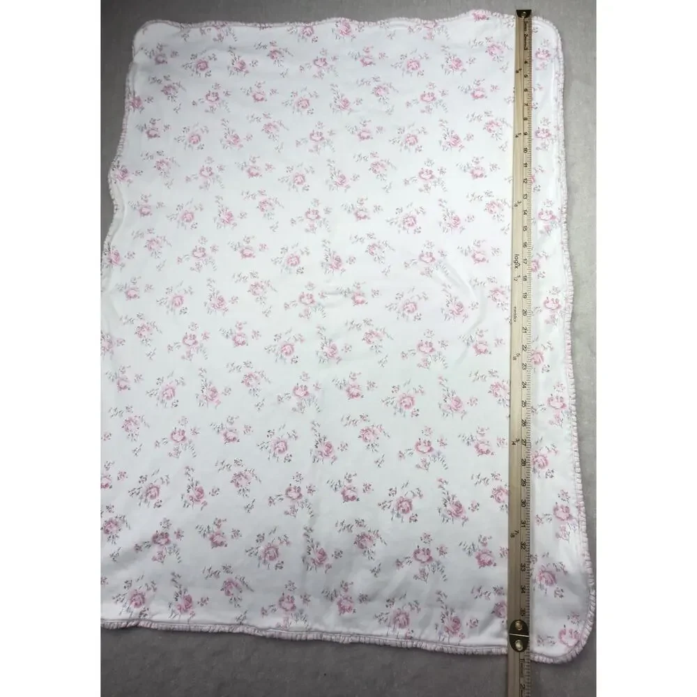 Gymboree Baby Blanket 2002 Vintage Spring Is In The Air Floral Pink Cream Roses